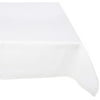 Contemporary Home Living White Restaurant Quality Rectangular Cotton Tablecloth 60" x 102"