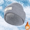 thumbnail image 1 of Chapeau d'Hiver à Capuche pour Enfants Chaud en Laine Tricotée Résistant au Froid, 1 of 3