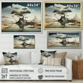 thumbnail image 4 of Designart "French Village Winter Sunset Glow" Landscapes Wall Art - Traditional Brown Winter Landscape Bedroom Canvas Wall Art, 4 of 4