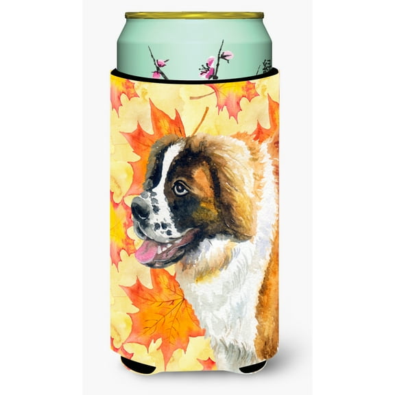 Carolines Treasures BB9940TBC Saint Bernard Fall Tall Boy Beverage Insulator Hugger Tall Boy multicolor