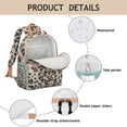 thumbnail image 4 of Cute Leopard Cheetah Pattern Backpack for Studentss Bookbag Animal Print Lightweight Durable Design with Chest Strap Travel/School Use, 4 of 6