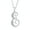 Silver-E, variant on Bling Jewelry Womens ABC Sterling Silver Initial Pendant Necklace with CZ Pave Cursive Script Letter