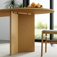 thumbnail image 6 of Brix 79"x33.5" Soild Wood Dining Table Oval Kitchen Table, Oak, 6 of 7