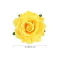thumbnail image 4 of Yellow Rose Brooches Flower Hair Clips for Women | Brooches and Pins | Hair Accessories | Valentines Hair Clips, Wedding Hair Accessories for Women |Lapel Pin, 4 of 7