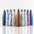 thumbnail image 2 of Insulation Cup Sports Kettle Stainless Steel Creative Wood Grain Coke Bottle Zebra Pattern, 2 of 4