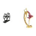 thumbnail image 1 of Servilletero de hierro,Soporte para servilletas con forma de pata,color negro,Dispensador de toallas de papel,soporte para pañuelos de papel independiente,Estatua de niña bailando,Estatua de, 1 of 8