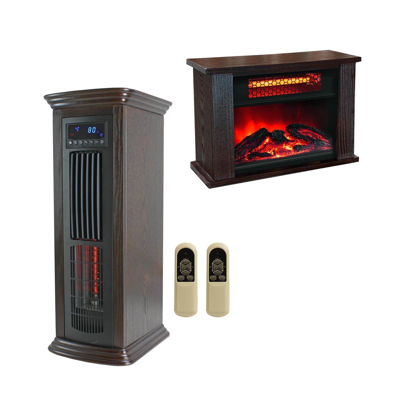 LifePro 150 SF Room Infrared Tower Space Heater + Mini ...