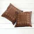 thumbnail image 2 of Ambesonne Vintage Throw Pillow Cover 2 Pack, Persian Lace, 20", Orange Brown, 2 of 6