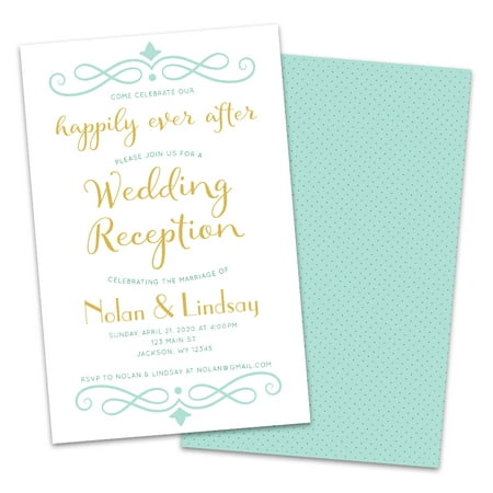 Happily Ever After Personalized Wedding Reception