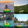 thumbnail image 5 of Portabebidas Inflable para Piscina Portabebidas Inflable con 8 Agujeros Barra Flotante para Piscina con Bomba De Aire Bandeja De Barra Flotante Inflable para Vacaciones En La Playa Piscina Et, 5 of 5