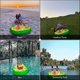 thumbnail image 5 of Portabebidas Inflable para Piscina Portabebidas Inflable con 8 Agujeros Barra Flotante para Piscina con Bomba De Aire Bandeja De Barra Flotante Inflable para Vacaciones En La Playa Piscina Et, 5 of 5