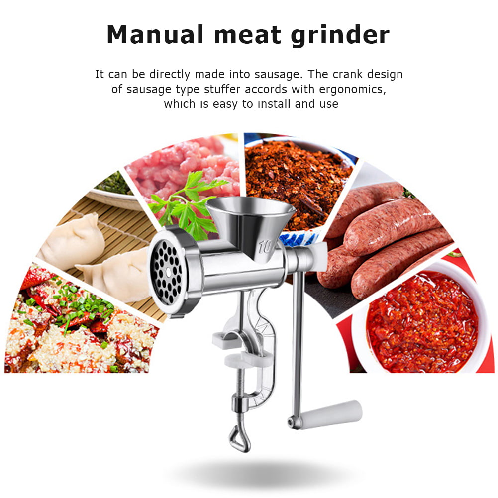 Manual De Mano Tabla De Carne Grinder Mincer Hacedor máquina de relleno de pasta embutidora de salchichas 