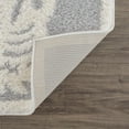 thumbnail image 4 of Hauteloom Zane Living Room, Bedroom Area Rug - Farmhouse - Plush Pile - Light Gray, Cream - 6'7" x 9', 4 of 15