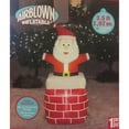thumbnail image 2 of Small Airblown Outdoor Santa Out of Chimney, 2 of 2