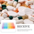 thumbnail image 5 of LEEYNEER 1 Set Travel Pill Container  Elders Multi Grid Design PP Organizer, 5 of 5