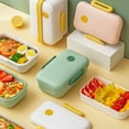 thumbnail image 4 of KYAIGUO Adult Bento Box Leak-Proof Bento Box Adult Lunch Box Bpa Free Bento Box Green Bento Box Microwave and Dishwasher Safe, 4 of 9