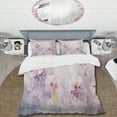 thumbnail image 2 of Designart "Purple botanic Whispers III" Abstract Botanicals Bedding Covert Set - Modern Purple Abstract Bed Set With 2 Shams, 2 of 6