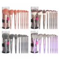thumbnail image 3 of 9pcs Pink Makeup Brush Set Cream Contour Powder Concealer Foundation Eyeliner Cosmetics Tool, 3 of 4
