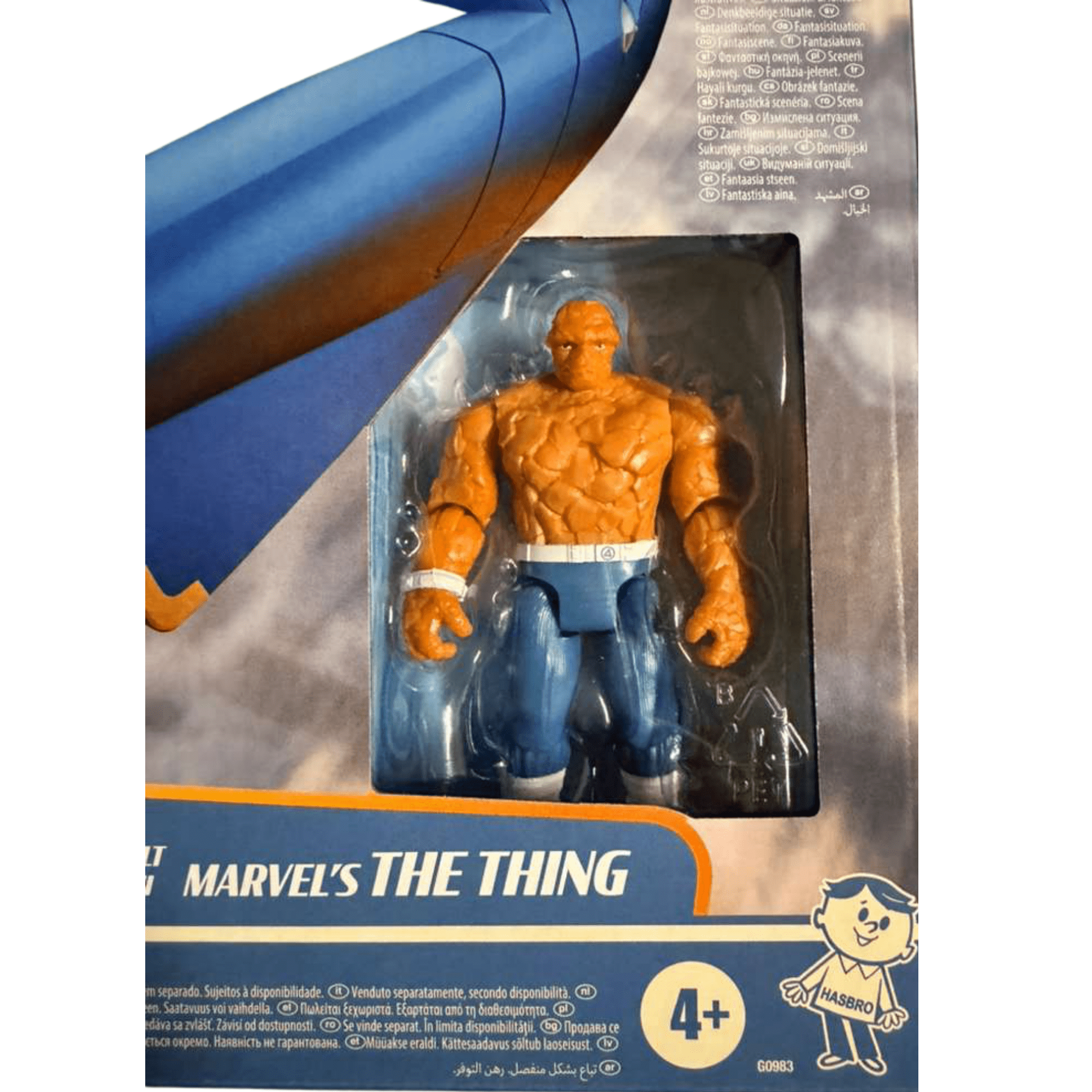 Marvel Studios Fantastic 4 Fantasticar Vehicle with The Thing Action Figure, 2 Modes Hover & Cruise, Collectible Superhero Toy for Kids Ages 4+