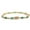 Gold Color Green, variant on Hip Hop 4mm*6mm Color Oval CZ Stone Bling Iced Out Tennis Link Chain 14K Yellow Gold Bracelets for Men Women Rapper Jewelry Golden Silver Color