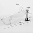 thumbnail image 3 of Funda protectora antipolvo Sunnimix para de mesa transparente con hoja dispensadora 4-10 pulgadas, 3 of 3