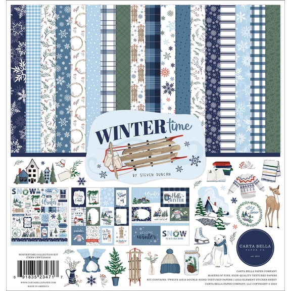 Carta Bella Collection Kit 12"x12" - Wintertime