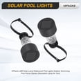 thumbnail image 4 of 10 Paquetes de Lámpara Solar LED, Luces Impermeables para Piscina, Cerca Piscina Al Aire Libre, Decoración Jardín Patio, 4 of 5