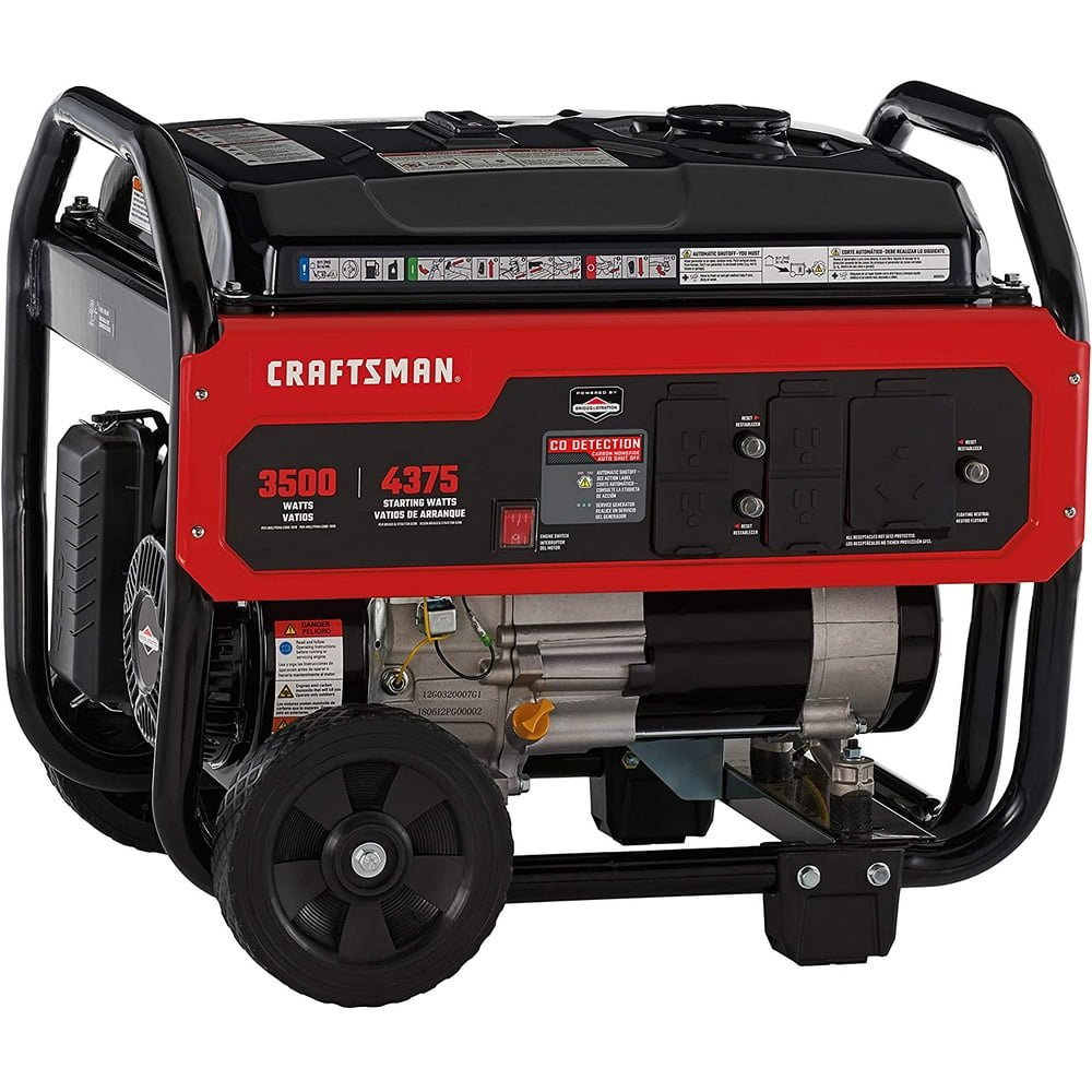 Craftsman 3500W Portable Generator with CO Detection and RV Outlet