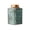 Green, variant on Loose Leaf Tea Flower Tea Canister Ceramic Small Tea Warehouse Metal Spiral Sealing Canister Square Vintage Small Tea Canisters
