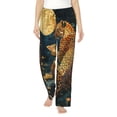 thumbnail image 2 of Lsque Leopard Reading Tarot Cards Print Women's Pajama Pants, Lounge Pant - Comfortable Home Wear,Elastic Waistband, Stylish Design-Small, 2 of 9