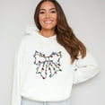 thumbnail image 5 of Christmas Light Bow Coquette - Hoodie, 5 of 6