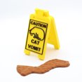 thumbnail image 2 of Vekome Cat Vomit Sign, Dog Vomit Sign, Cat Vomit Caution Sign, 4 Inch Funny Cat Sign Decor, Cats Live Here Novelty Desk Sign, Yard Warning Sign, 2 of 7