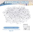 thumbnail image 2 of Uxcell Clothes Hanger Markers, Tags Fit Rod Garment Size Hanger Clips Color Coding Label for Clothing Hangers Clear M, 2 of 6