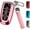 Pink, variant on Key Fob Cover Compatible with Ford Explorer Fusion Escape Edge Expedition Mustang F150 F250 F350 F450 F550 Bronco Keychain Case Holder Protector,Black