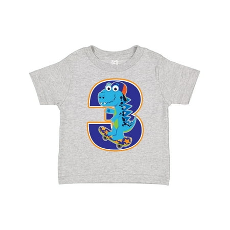 

Inktastic 3rd Birthday Dinosaur Boy 3 Year Old Gift Toddler Boy Girl T-Shirt