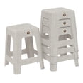 thumbnail image 1 of Kit 4 Bancos Cuadrado Para Exterior E Interior (Blanco Cantera), 1 of 4