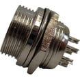 thumbnail image 6 of Lot of 10 Workman C-8P Replacement 8-Pin CB Radio Microphone Panel Jack Mount, 6 of 8