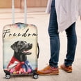 thumbnail image 4 of Freedom Labrador Retriever on Independence Day 4th of July Travel Luggage Cover Lab Dog Lover Gifts Suitcase Dust Protective Decor - 01005, 4 of 5