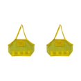 thumbnail image 2 of Wweixi Large Mesh Tote Bag for Beach and Swimming Pool Convenient Sand-Away Bag Yellow Extra Large 2Set, 2 of 6