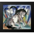thumbnail image 2 of Marc, Franz 13x12 Black Modern Framed Museum Art Print Titled - Two Horses, 2 of 5