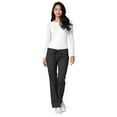 thumbnail image 2 of Adar Universal Women's Straight Leg Scrub Pants, Drawstring, Durable Poplin, Black, 2 of 7