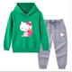 thumbnail image 3 of Hello Kitty primavera y otoño nueva ropa para niños Sudadera con capucha suéter pantalones de dos piezas de algodón para bebé traje de manga larga para niños, 3 of 5