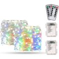 thumbnail image 1 of Cadena De Luces De 2 X 10 M 100 Led Con Pilas, Para Interiores/Exteriores/Navidad/Bodas Y Terraza Césped A Prueba De Agua Ip67 (multicolor), 1 of 5