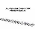thumbnail image 4 of 3/8inch Crows Foot Wrench Set 10Pcs Crowfoot Wrench Set with Clipon Organizers 1022mm Tool for Mechanics Access Fasten Ratcheting, 4 of 5