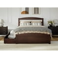 thumbnail image 5 of AFI Warren Full Wood Platform Bed with Headboard Footboard & 2 Storage Drawers, Walnut, 5 of 15