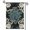 B, variant on XaaKee Yard Flag, Teal Serenity Distressed Pattern Moth Garden Flag, Double-Sided High-Quality White Linen Garden Flags For Outside Clearance, Symmetrical Moons Accent, 12x18Inch