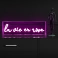 thumbnail image 5 of La Vie En Rose 20" X 6" Contemporary Glam Acrylic Box USB Operated LED Neon Light, Pink, 5 of 7