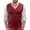 A-Red51, variant on XIAOCHA Men's Knit Vest V Neck Plaid Print Sweater Warm Casual Office Top