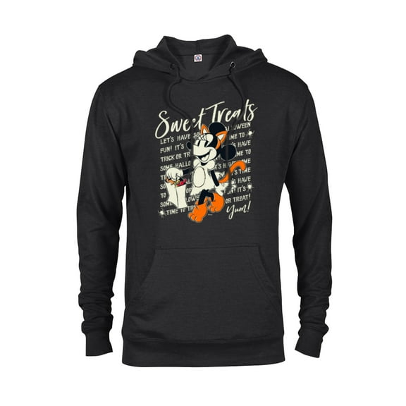 Disney Minnie Mouse Halloween Cat Costume Sweet Treats - Pullover Hoodie for Adults - Customized-Black