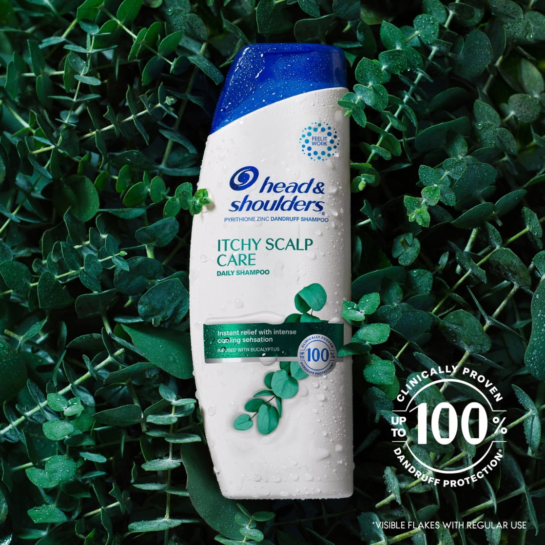 (4 pack) Head and Shoulders Dandruff Shampoo, Itchy Scalp Care, 28.2 oz